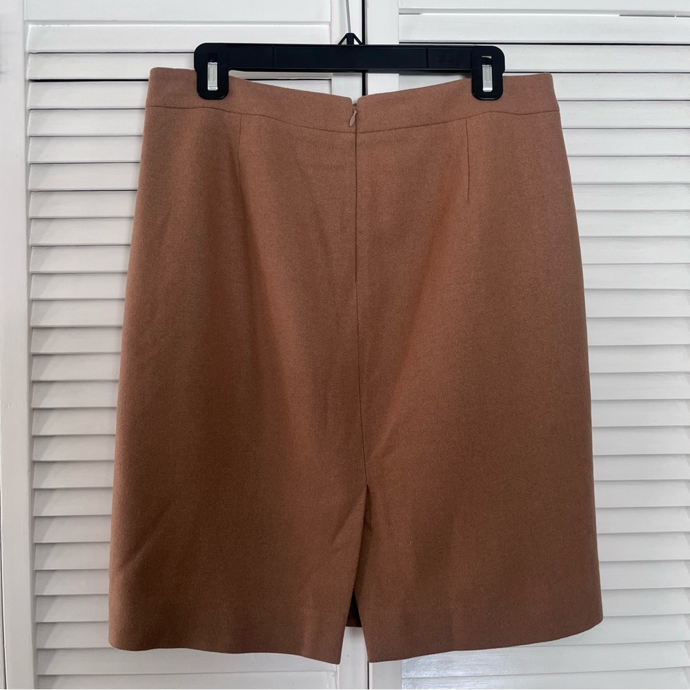 J. Crew Sz 8 Camel Pencil Skirt - Picture 2 of 7